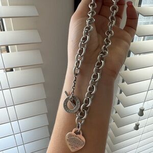 Tiffany heart tag toggle necklace